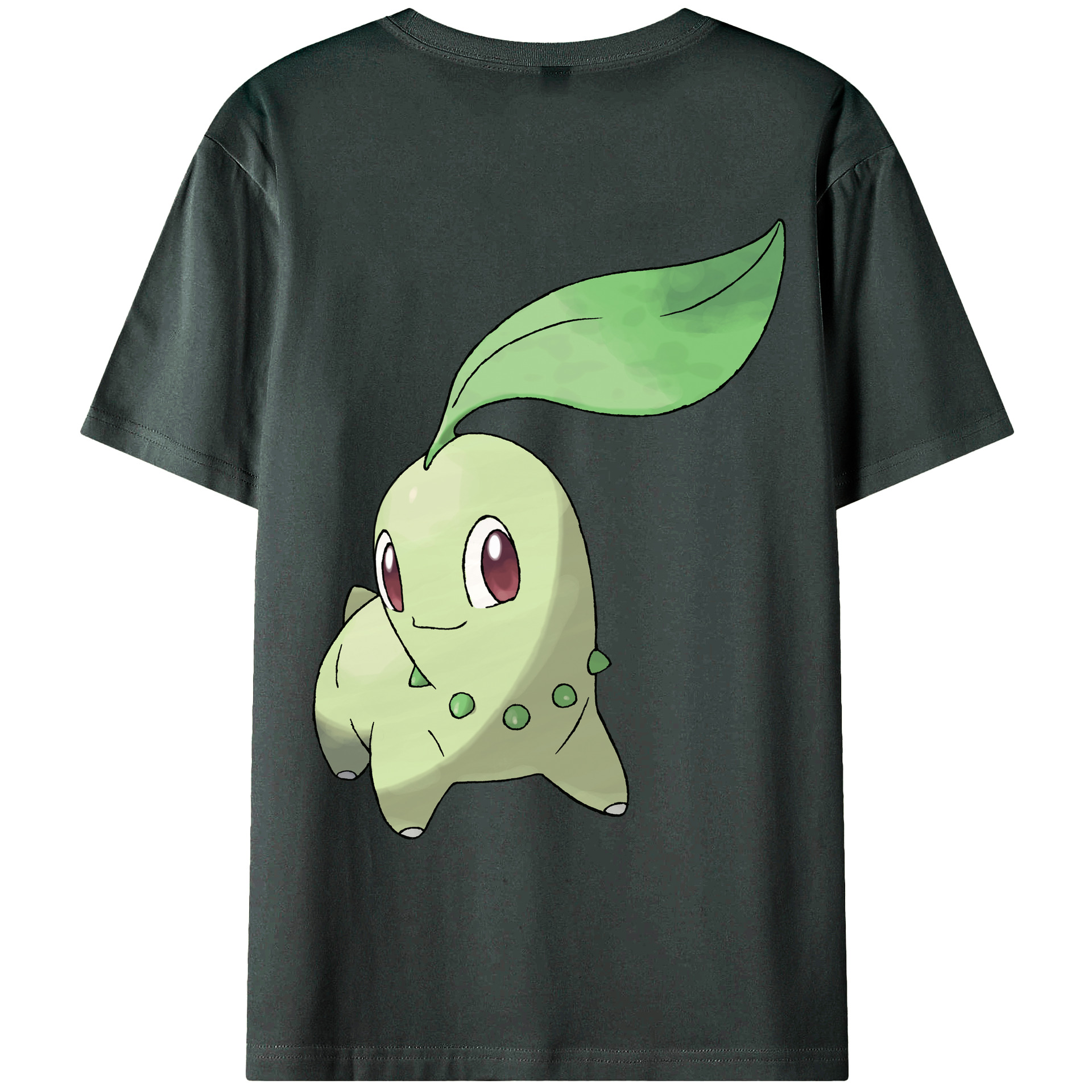 （画像用） ポケットモンスター Pokémon 綿100％ メンズ半袖Tシャツ（バックプリント） 通気性